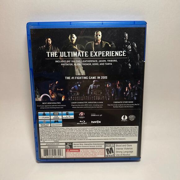 Mortal Kombat XL - CIB - PS4 - Picture 4 of 5
